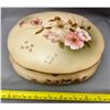 Image 2 : Nippon Hand Painted 7½" L x 5½" W Large Floral Pattern Trinket Porcelain Box - "M" = Mori Muri Broth