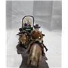 Image 2 : PLASTIC WAGON & OXEN WITH HORSE & RIDER. 9" X 3". MARX????