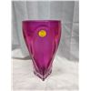 Image 1 : Pink glass vase Elefloral 1939-2009 75 year Anniversary.  77cm high