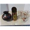 Image 1 : Lot of various items (glass, wooden vase and etc.)