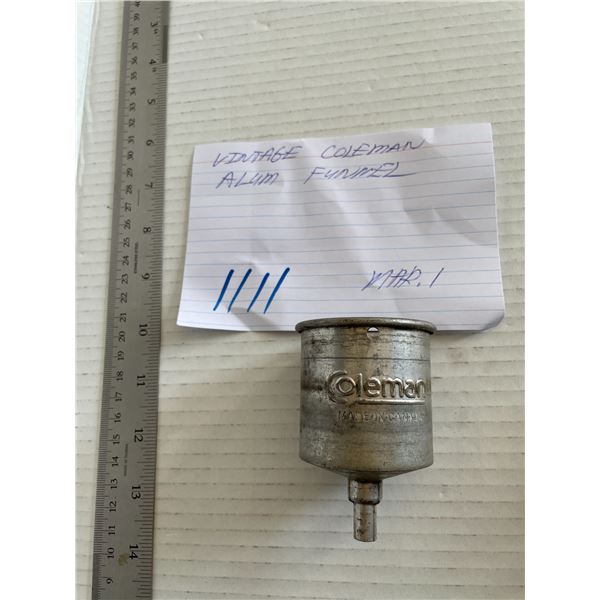 Vintage Coleman Alum Funnel