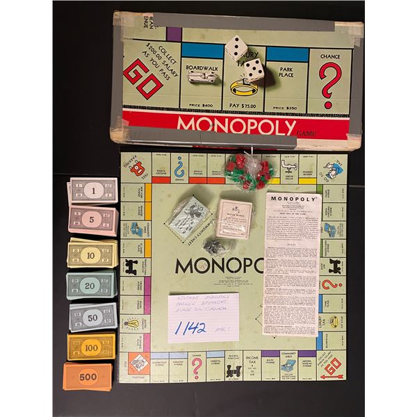 Vintage Monopoly Game - made in Canada