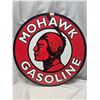 Image 1 : MOHAWK GASOLINE SIGN, REPRODUCTION, PLEXIGLASS. 28" ROUND