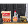 Image 1 : AUNT JEMIMA BEFORE & AFTER PHOTO REMOVED (EMPTY). EMPTY IMPERIAL PLASTIC SHELL BOX.