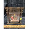Image 1 : WOODEN FIREPLACE SANTA SNOW GLOBE.  WORKS WITH BATTERIES (7 1/4" X 6.5" X 3 3/4")