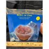 Image 1 : SALT CRYSTAL LAMP, BOWL OF FIRE.