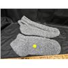 Image 1 : HOMEMADE GREY WOOL SLIPPERS.  APPROX LADIES SIZE 9