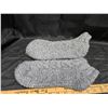 Image 2 : HOMEMADE GREY WOOL SLIPPERS.  APPROX LADIES SIZE 9