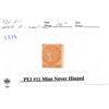 Image 1 : PEI #11 Mint Never Hinged Stamp.