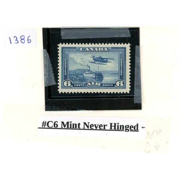 #C6 Mint Never Hinged Stamp.