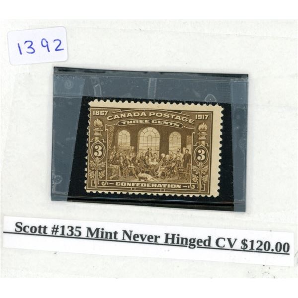 Scott #135 Mint Never Hinged CV $120.00 Stamp.