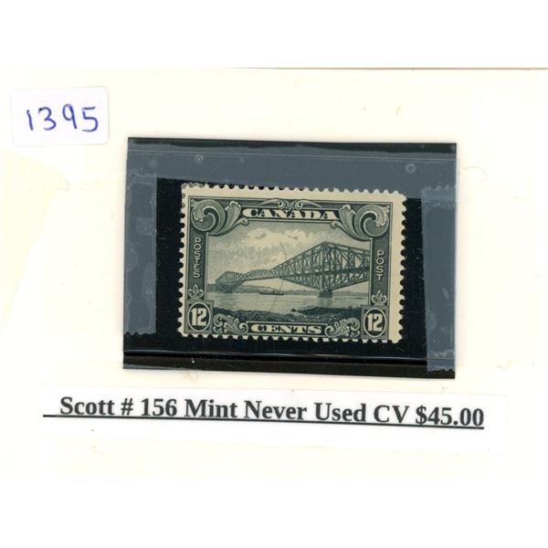 Scott #156 Mint Never Used CV $45.00 Stamp.