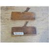 Image 1 : two wooden moulding planes stamped T.S, Shepley