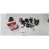 Image 1 : box of fishing reels and some taken apart