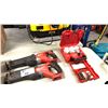 Image 2 : 2 MILWAUKEE CORDLESS SAWZALLS - WITH NO BATTERIES AND 2 SMALL CARRY CASES
