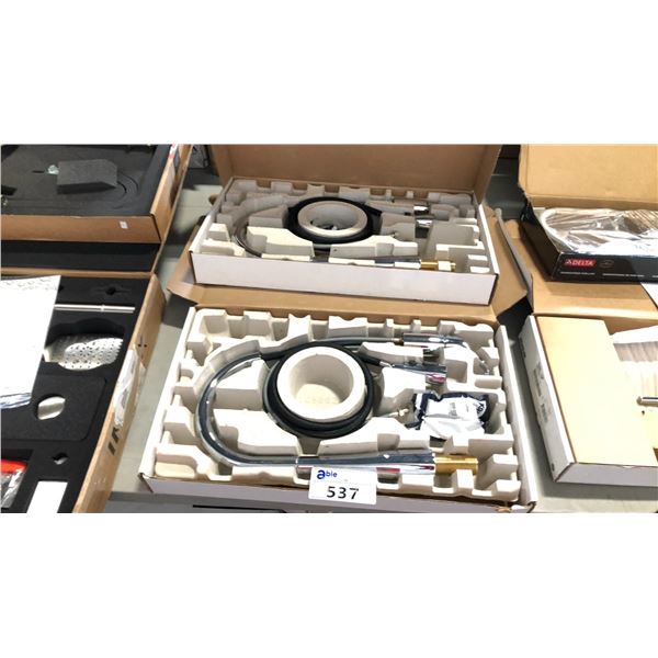 2 KOHLER STAINLESS STEEL FAUCETS