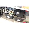 Image 1 : MIXED ITEMS INCL SOUND SYSTEM, GENERAL VACUUM HOSE, TRAILER HITCH AND MORE