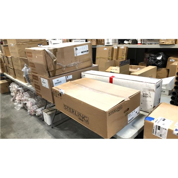 STERLING 20023-PC-NA SINK, KOHLER HYDRORAIL AND 2 BOXHOME REFINEMENTS JULIEN SINK