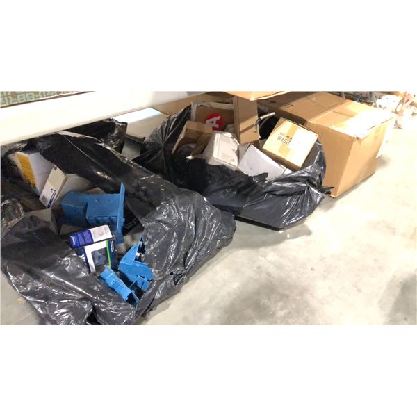 SHELF LOT OF MISC LIGHTING PRODUCT AND MORE
