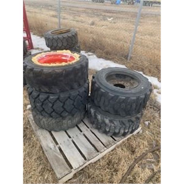 SKIDSTEER TIRES AND RIMS