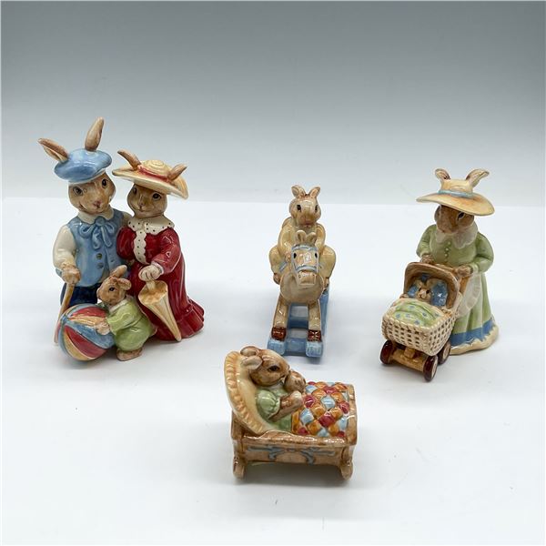 4pc Royal Doulton Childhood Memories Porcelain Figurines