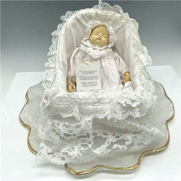 3pc Crowne Porcelain Collectible Doll, Elizabeth