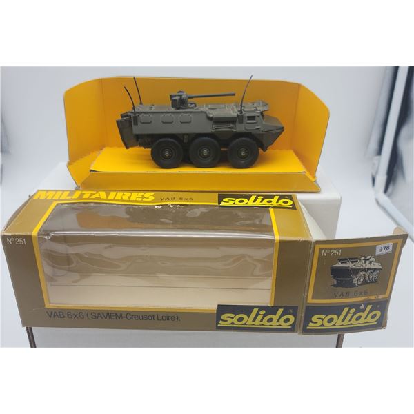 Solido Military # 251 VAB 6X6 In Original Box