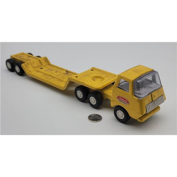 Tonka Low Loader Heavy Equipment Truck Trailer needs Wash