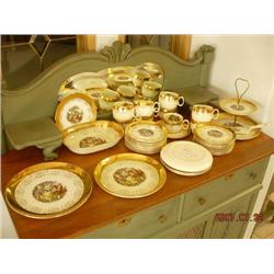 "Crest of Gold" China Dish Cake Set