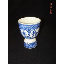 Blue Willow Double Egg Cup