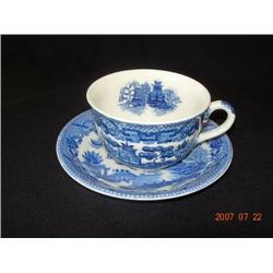 Blue Willow Cup And Saucer