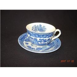 Blue Willow, Cup & Saucer