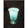 Image 1 : Opalescent Blue Glass - Vase