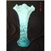 Image 1 : Opalescent Blue Glass - Vase