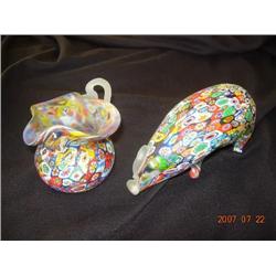 Millefiori Pig & Pitcher