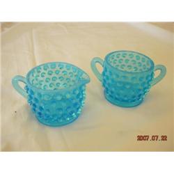 Hobnail Creamer & Sugar
