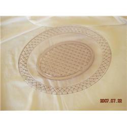 EAPG Pressed Glass Bread Plate