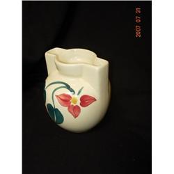 Purinton Grease Jar, Leaf Pattern