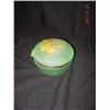 Image 1 : Green Satin Glass Dresser Jars