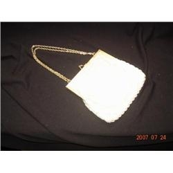Ivory Beaded Evening Hand Bag