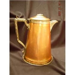 Copper/silver Coffee Pot