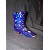 Image 1 : Fenton, Cobalt Blue, Hand Painted, Signed Boot