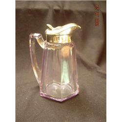 EAPG Purple Glass Syrup Jar