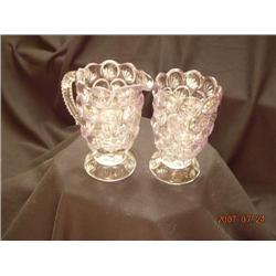 EAPG Purple Sugar & Creamer