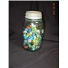 Image 1 : Marbles in Old mason Jar