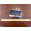 Image 1 : Hand Forged Damascus Knife with Sheath
