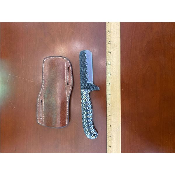 Hand Forged Knife with Sheath