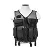 Image 1 : Mesh Tactical Vest - Black