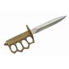 Image 1 : 12" 1918 WWI TRENCH BRASS FINISH KNIFE