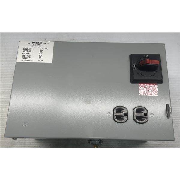 Daykin #LTFS-05 Enclosed Disconnect Transformer TL103